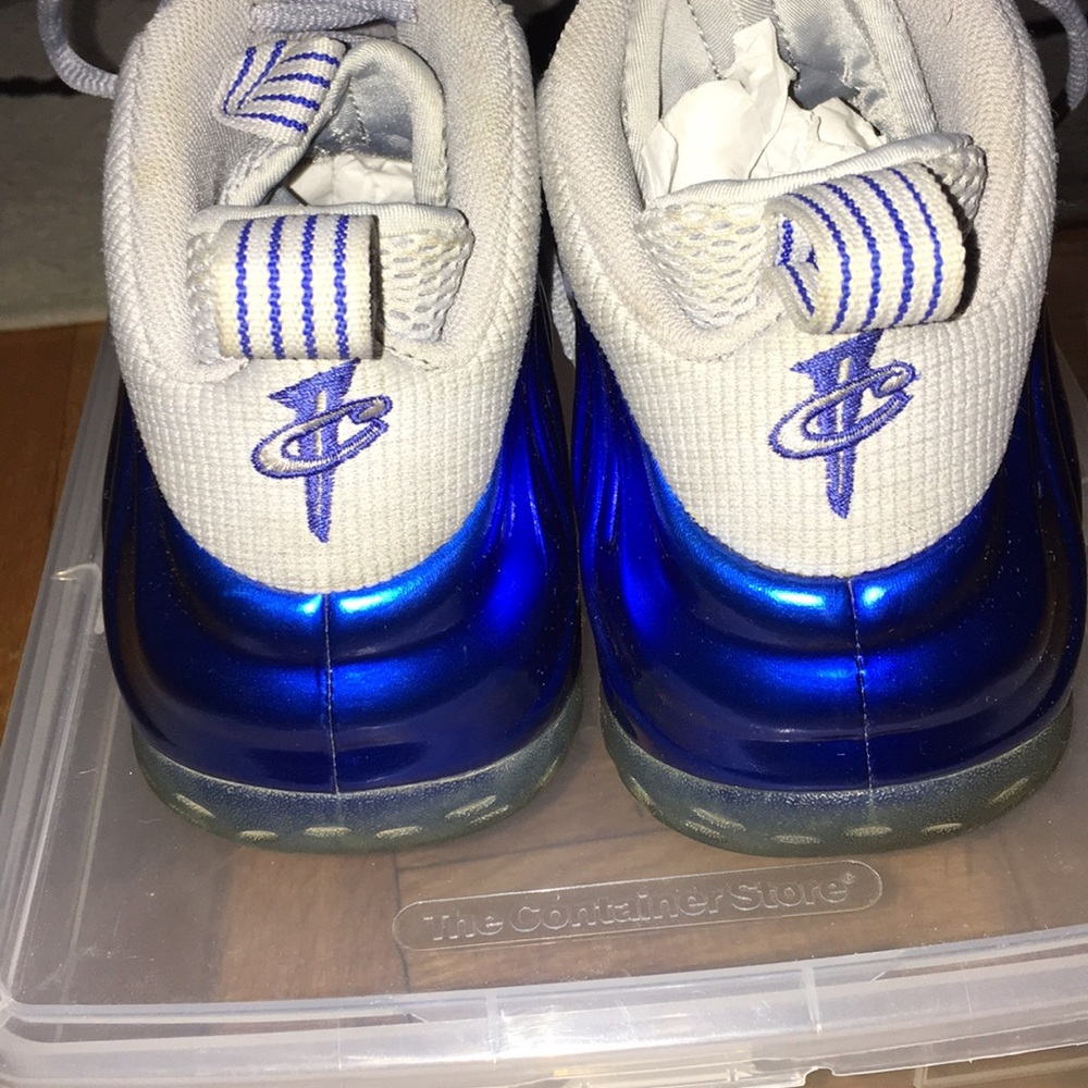 mens Nike Foamposite electric/blue sneakers - Picture 6 of 7